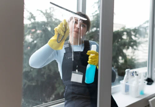 Nettoyage de vitres intérieures et extérieures à Domps